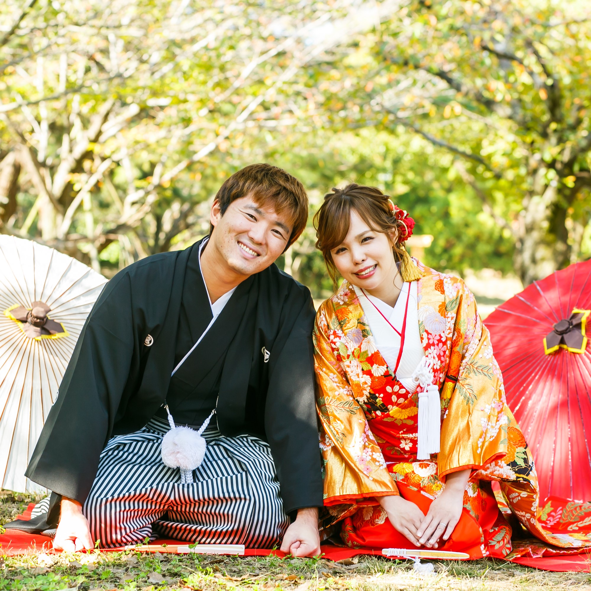 着物Wedding撮影 | 福岡観光きもの体験・レンタル「福岡城 まゆの館」